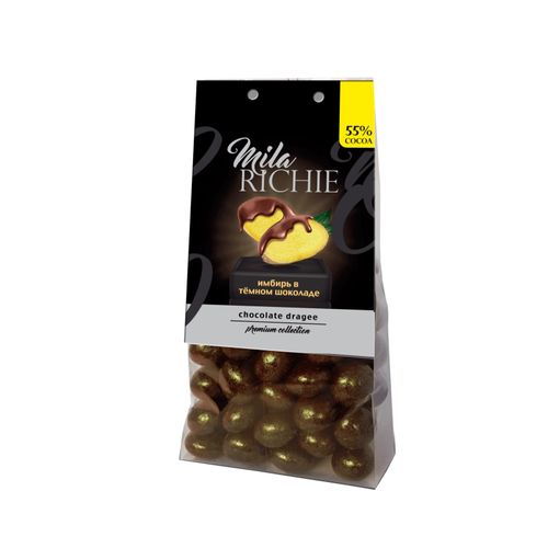 Конфеты Mila Richie Имбирь сушеные в шоколадной глазури 150 г