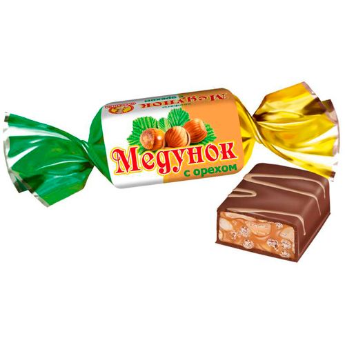 Конфеты шоколадные Славянка Медунок с орехом