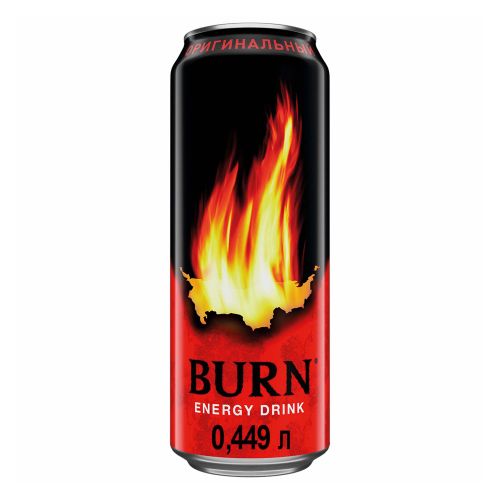 Энергетический напиток Burn Original газированный безалкогольный 449 мл