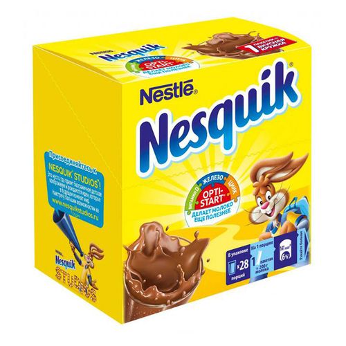 Какао-напиток Nesquik Opti-Start в стиках 13,5 г х 28 шт