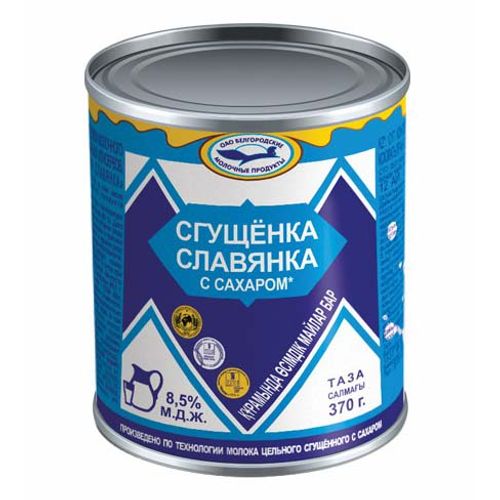 Молокосодержащий продукт Славянка БМП Сгущенка с сахаром 8,5% СЗМЖ 370 г
