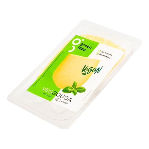 Растительный аналог сыра Green Idea Гауда нарезка 150 г