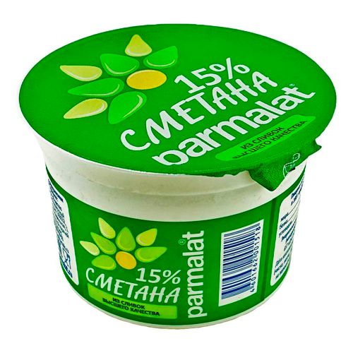Сметана Parmalat 15% БЗМЖ 200 г