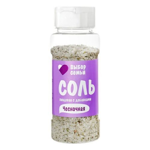Соль пищевая чесночная Выбор Семьи 180 г - купить с доставкой на дом в ...