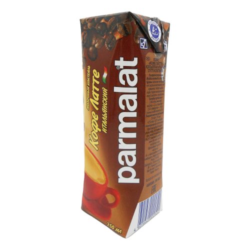 Молочный коктейль Parmalat кофе латте 2,3% 250 мл
