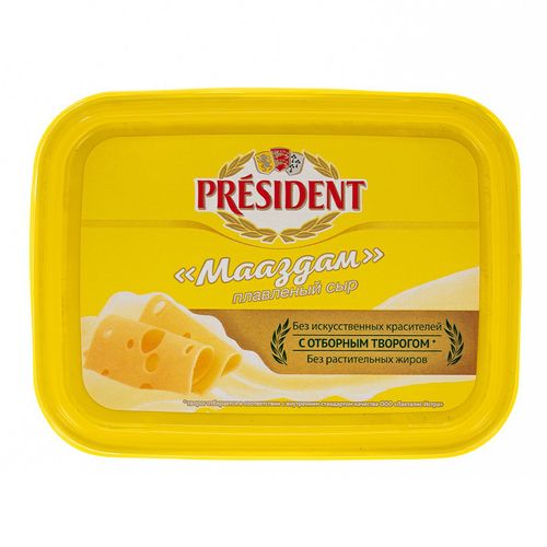 Сыр плавленый President Мааздам 45% 200 г