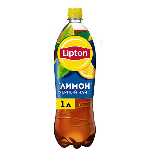 Холодный чай Lipton черный лимон 1 л