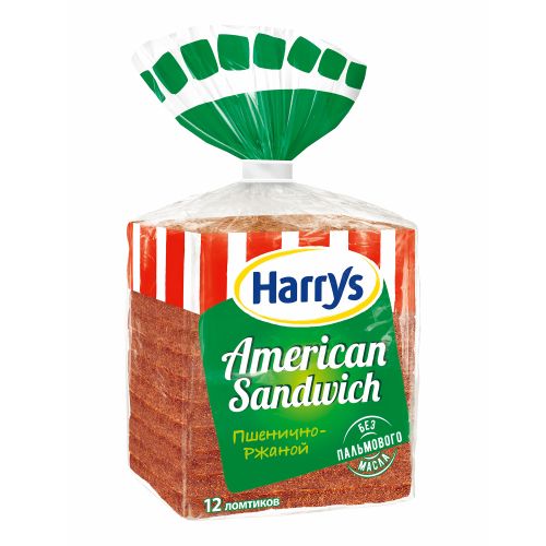 Хлеб Harry's American Sandwich пшенично-ржаной 470 г