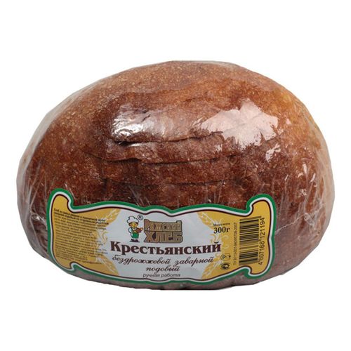 Хлеб Рижский Хлеб Крестьянский заварной ржано-пшеничный половинка 300 г