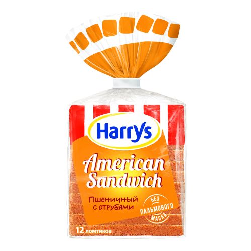 Хлеб Harry's American Sandwich с отрубями 515 г