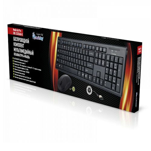 Комплект клавиатура и мышь Smartbuy 23335AG USB черный