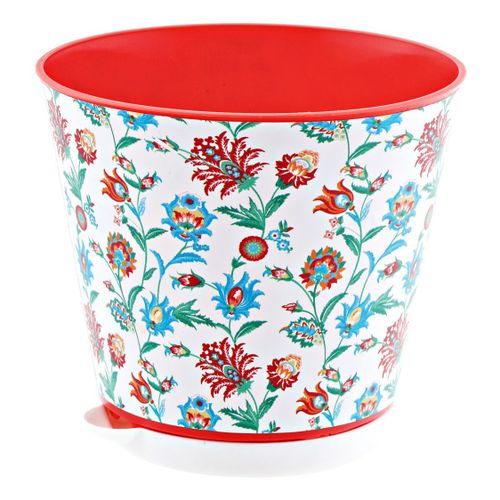 Горшок для цветов InGreen Крит D 16 см с декором Boho красный