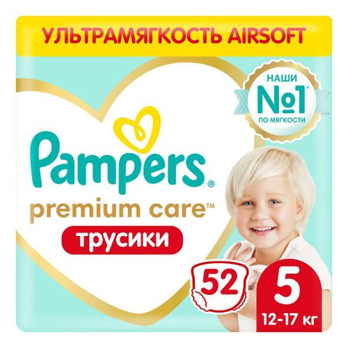 Подгузники-трусики Pampers Premium Care Pants 5 (12-17 кг) 52 шт