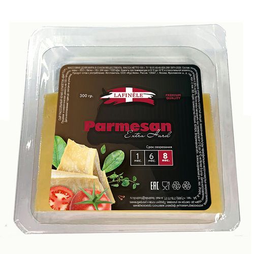 Сыр твердый Lafinele Пармезан Extrahard колотый кусок 40% 150 г ...