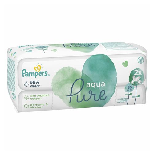 Салфетки влажные детские Pampers Aqua Pure 96 шт