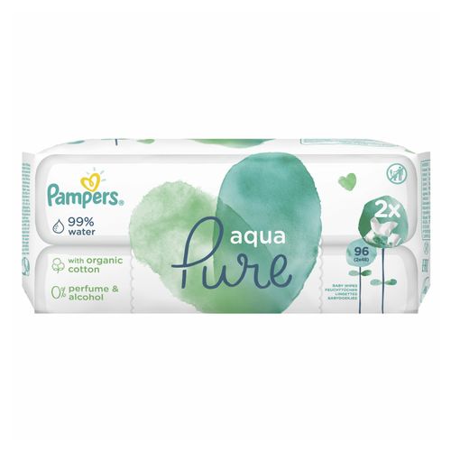 Салфетки влажные детские Pampers Aqua Pure 96 шт