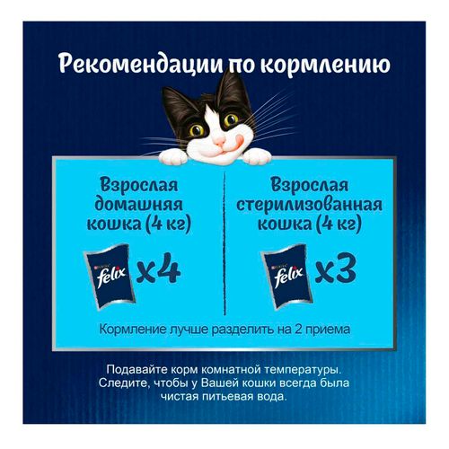 Влажный корм Felix Аппетитные кусочки с курицей для кошек 75 г купить ...