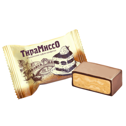 Конфеты шоколадные Сладуница Тирамиссо в шоколадной глазури ~1,125 кг