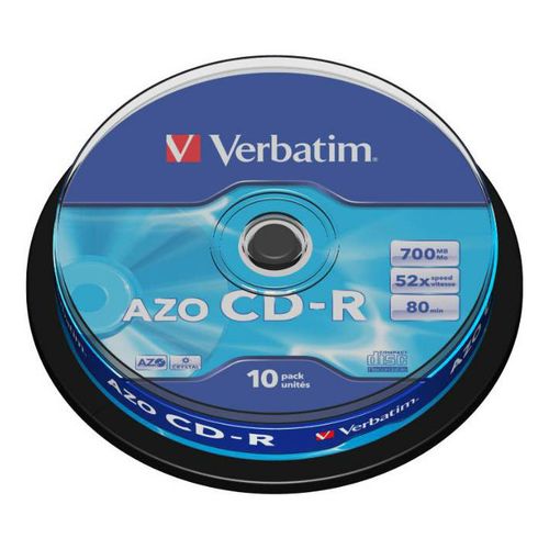 Диски Verbatim CD-R 700 Mb 52х DL Cake Box 10 шт