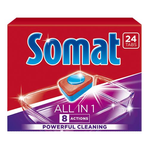 Таблетки для посудомоечных машин Somat All in One 24 шт
