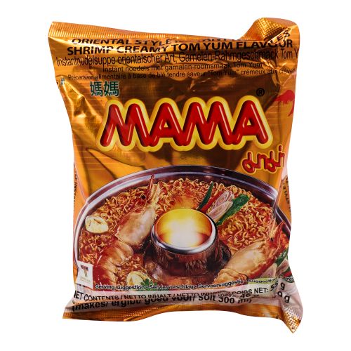 Лапша быстрого приготовления Mama со вкусом кремовый Том Ям 55 г