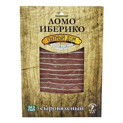 Ломо сыровяленый Сытный Дом Иберико из свинины нарезка 70 г