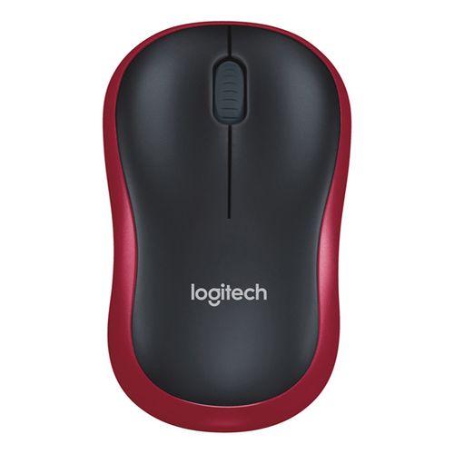Мышь Logitech Wireless Mouse M185 красная