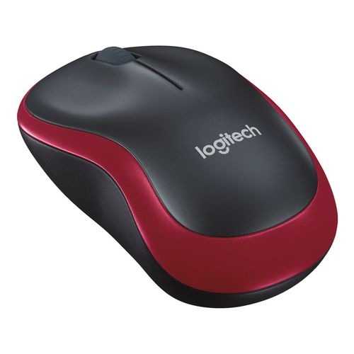 Мышь Logitech Wireless Mouse M185 красная