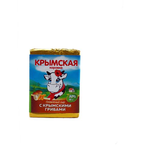 Сыр плавленый Крымская Коровка с грибами 50% 90 г