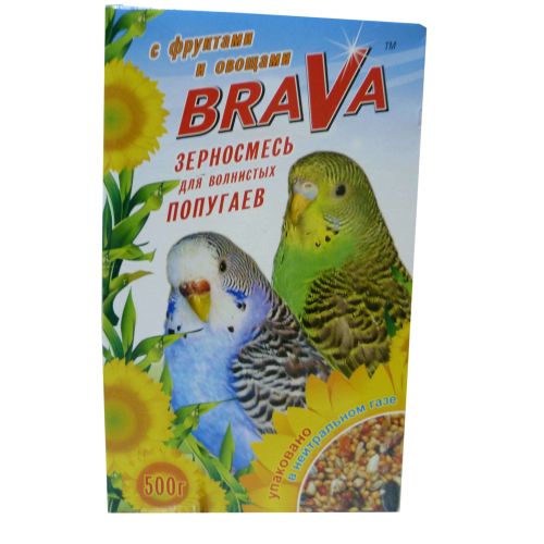 Корм для попугаев Брава Фрукты+Овощи 500 г