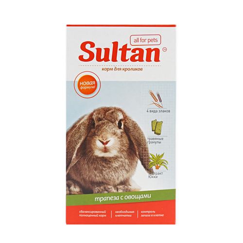 Корм Sultan трапеза для кроликов с овощами 400 г