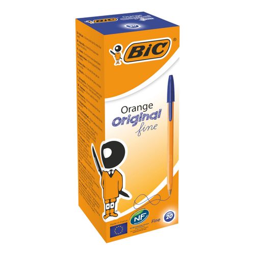 Ручки шариковые Bic Orange Fine синие 20 шт