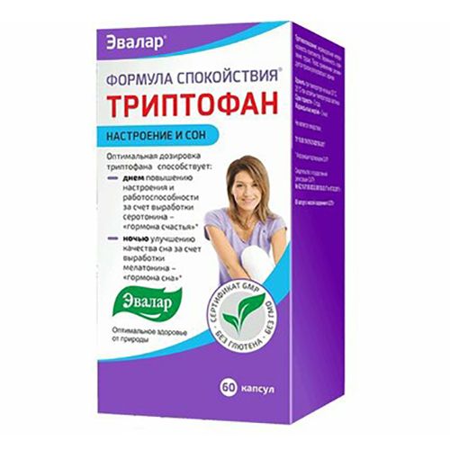 Формула спокойствия Триптофан 60 капсул - купить с доставкой на дом в ...
