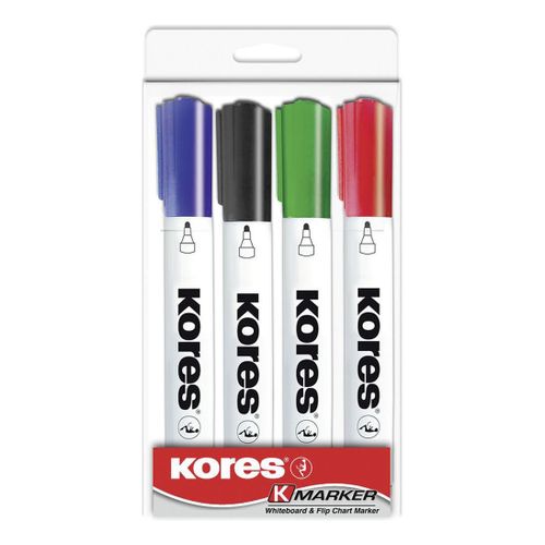 Маркеры для досок Kores 3 мм 4 цвета