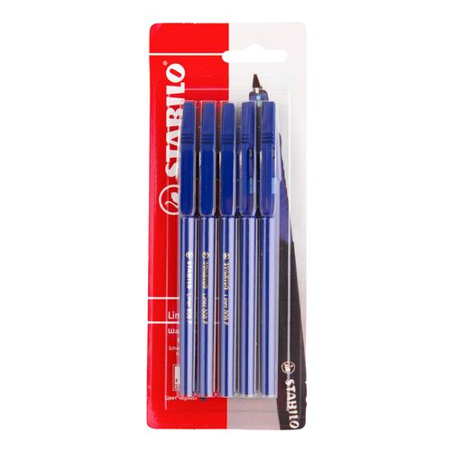 Ручки шариковые Stabilo 808 Liner синие 5 шт