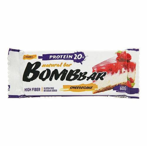 Батончик BombBar протеиновый малиновый чизкейк 60 г