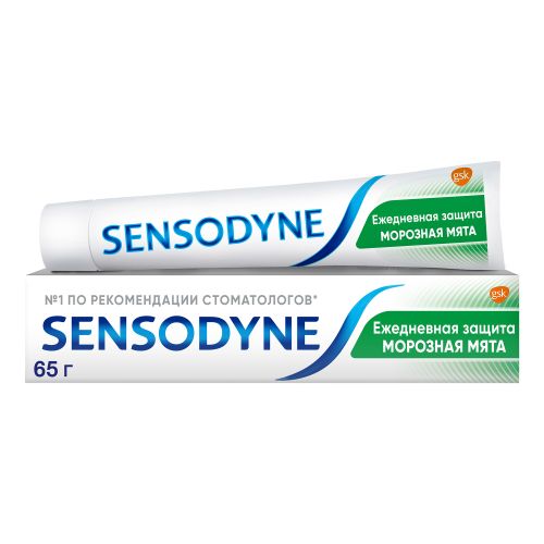 Зубная паста Sensodyne Ежедневная защита морозная мята 65 мл