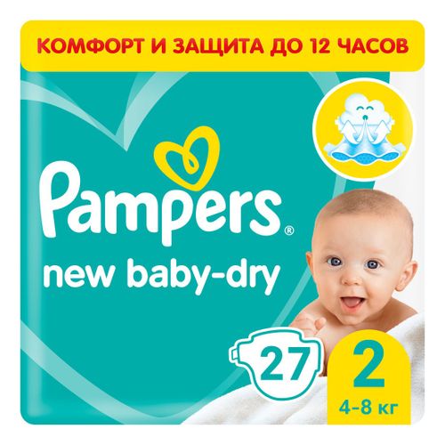 Подгузники Pampers New Baby Dry 2 (4-8 кг) 27 шт