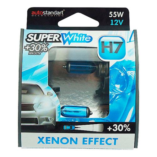 Лампа Autostandart Super White H7-12V 55W PX26d 2 шт