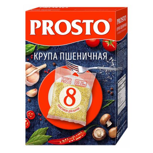 Крупа пшеничная Prosto в варочных пакетиках 62,5 г x 8 шт