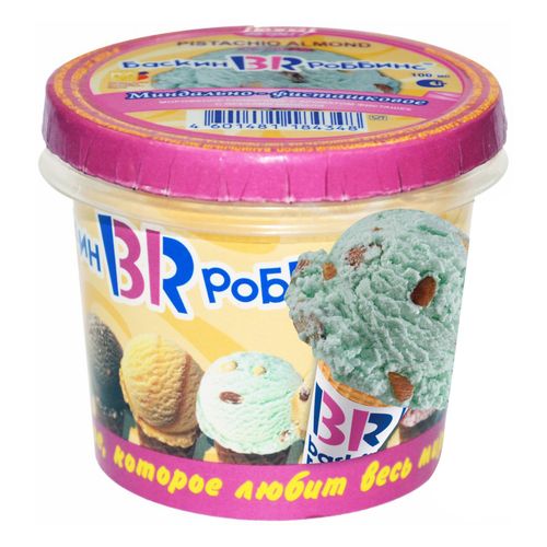 Мороженое сливочное Baskin Robbins фисташковое с миндалем БЗМЖ 60 г