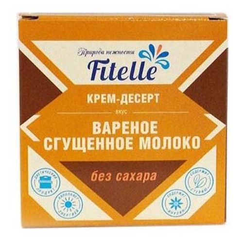 Сгущенное вареное молоко Fitelle Крем-десерт без сахара СЗМЖ 100 г