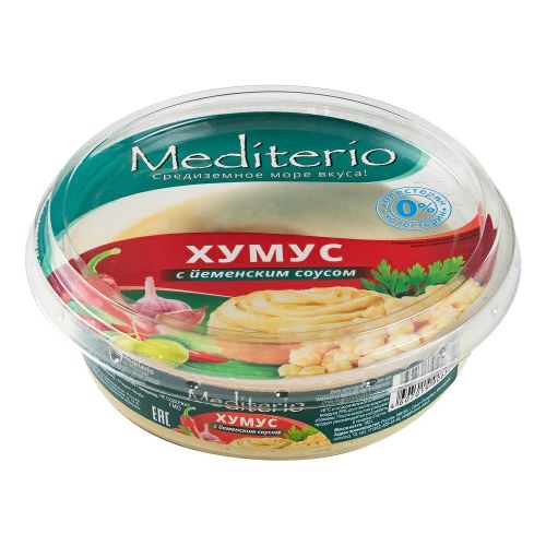 Хумус Mediterio с йеменским соусом 180 г