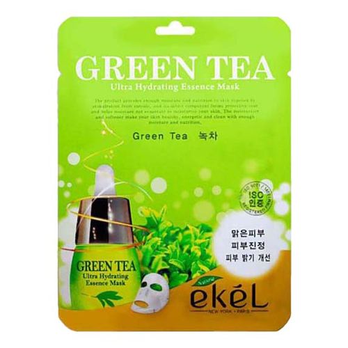 Тканевая маска для лица Ekel Green Tea тканевая с зеленым чаем 1 шт