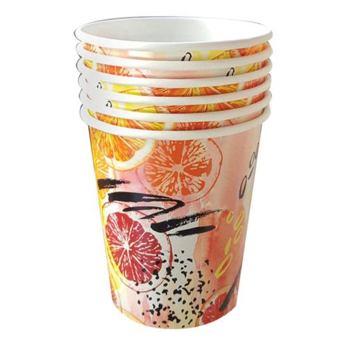 Стаканы одноразовые Бум Orange картон 250 мл 6 шт - купить с ...