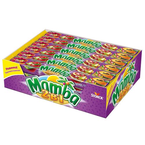 Конфеты жевательные Mamba 2 в 1 79,5 г