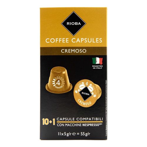 Кофе Rioba Espresso Cremoso в капсулах 5 г х 11 шт
