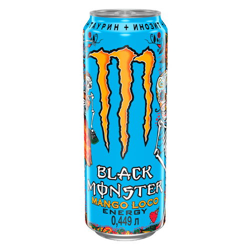 Энергетический напиток Black Monster Mango Loco газированный безалкогольный 449 мл