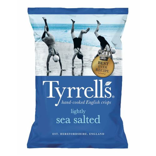 Чипсы картофельные Tyrrells с морской солью слабосоленые 150 г