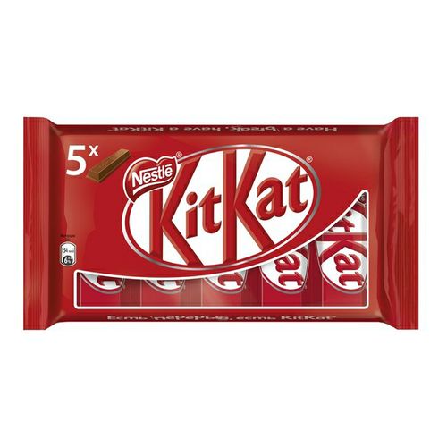 Шоколадные батончики KitKat Мультипак молочный с хрустящей вафлей 29 г х 5 шт